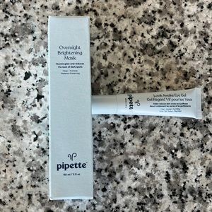 Pipette overnight brightening mask & look awake eye gel